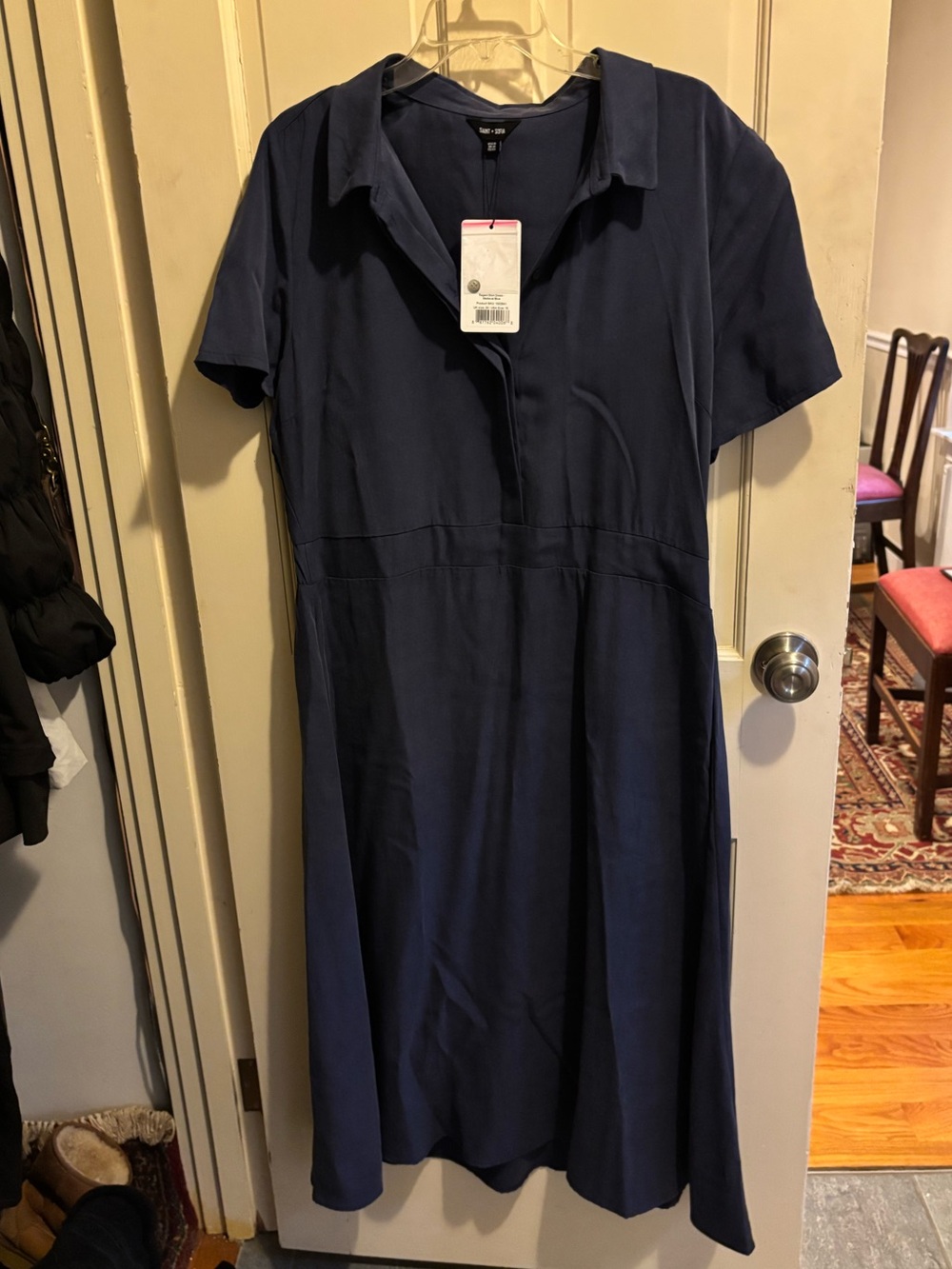 Saint + Sofia Regent Shirt Dress Medieval Blue 16